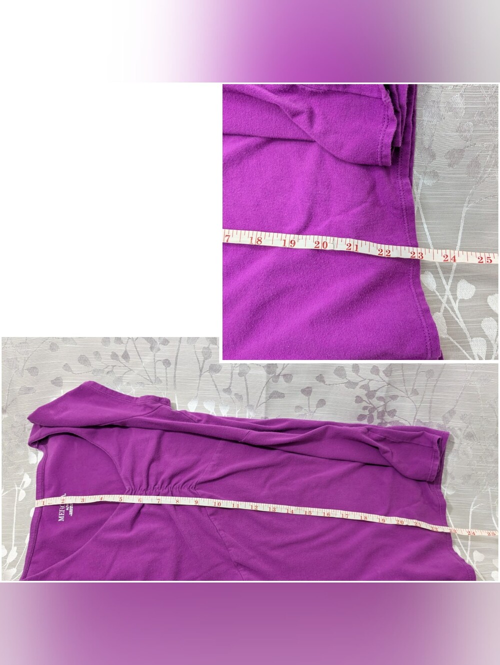 Merona Purple Scoop Neck Short Sleeve Top, Women's Medium - Picture 4 of 6